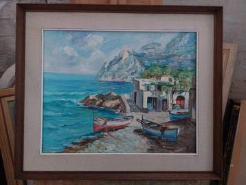 Scuola italiana (XX), firmato M. Mirabile - Costiera