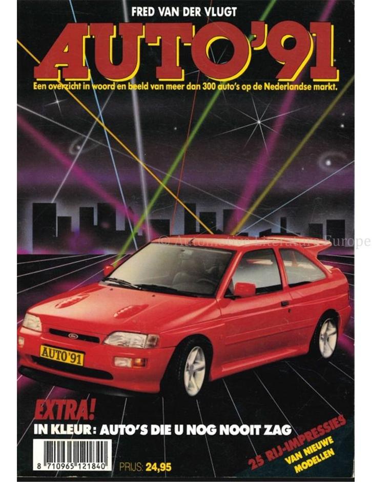1991 AUTO JAARBOEK NEDERLANDS, Boeken, Auto's | Folders en Tijdschriften, Ophalen of Verzenden