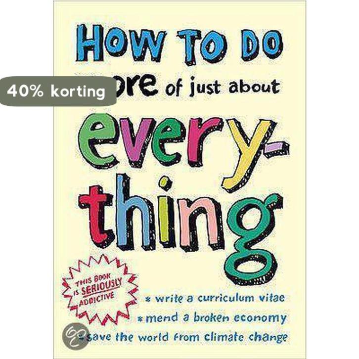 How to Do More of Just About Everything 9780007315130 eHow, Boeken, Taal | Engels, Gelezen, Verzenden
