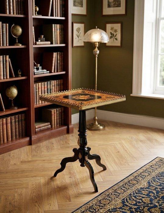 Table basse - Bois, Fer, Bronze, Laiton - Tavolino Napoleone, Antiquités & Art, Antiquités | Autres Antiquités