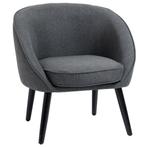 Fauteuil - Modern Living - Linnen look – Grijs, Huis en Inrichting, Nieuw, Ophalen of Verzenden, Modern, Stof