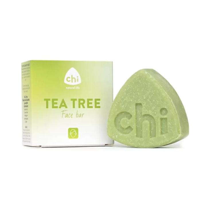 Tea Tree Face Bar 60 gr. - Chi Natural Life, Sport en Fitness, Gezondheidsproducten en Wellness, Ophalen of Verzenden