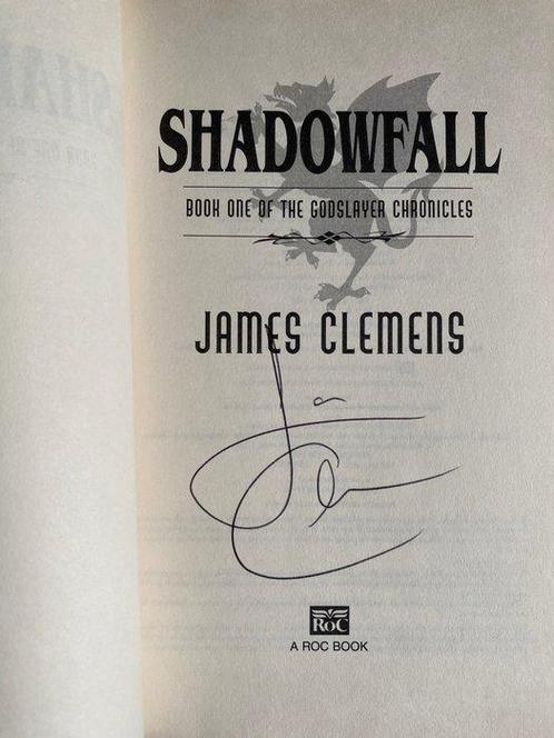 GESIGNEERD - James Clemens (James Rollins) - Shadowfall &, Antiek en Kunst, Antiek | Boeken en Manuscripten