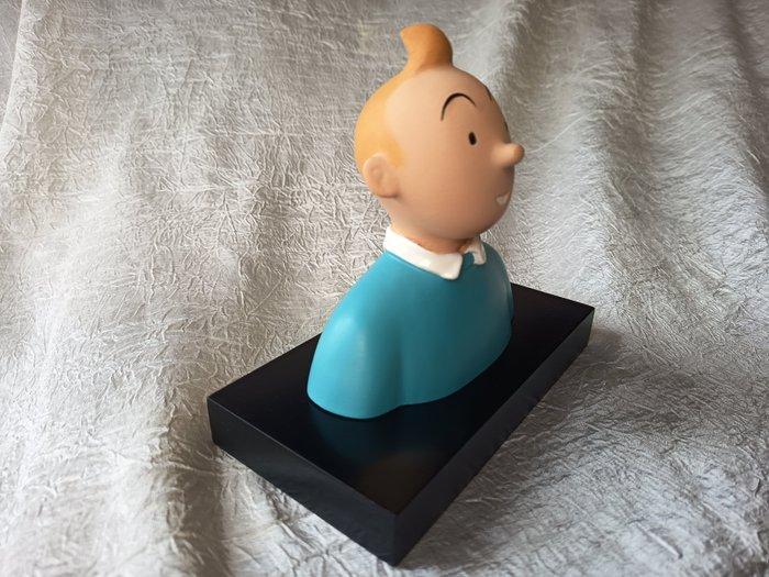 Buste, Leblon-Delienne - Tintin pull bleu socle bois - 16 cm, Boeken, Strips | Comics
