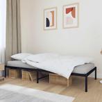 vidaXL Bedframe metaal zwart 90x200 cm, Huis en Inrichting, Slaapkamer | Bedden, Verzenden, Nieuw