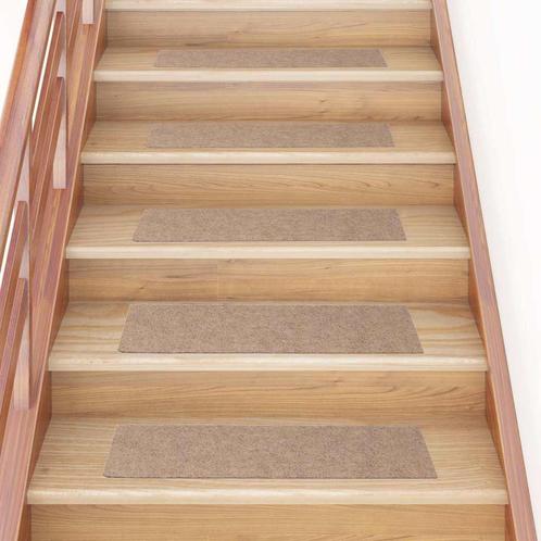 vidaXL Trapmatten zelfklevend 30 st 76x20 cm rechthoekig, Doe-het-zelf en Bouw, Ladders en Trappen, Nieuw, Verzenden