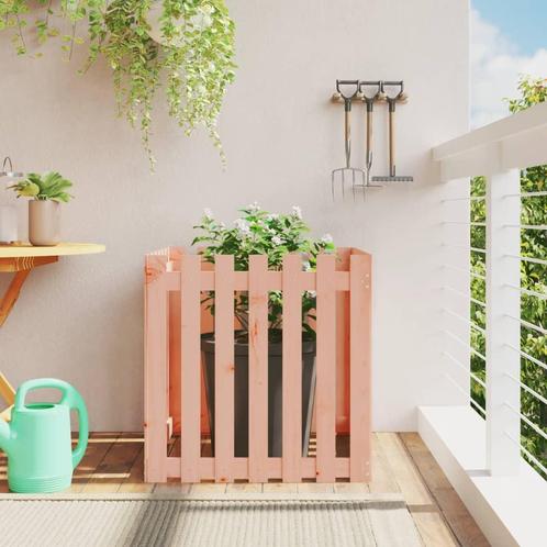 vidaXL Jardinière avec design de clôture 70x70x70 cm, Jardin & Terrasse, Pots de fleurs, Neuf, Envoi