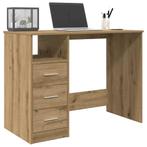 vidaXL Bureau 102x76x50 cm bewerkt hout artisanaal, Huis en Inrichting, Verzenden, Nieuw