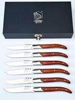 Laguiole - 6x Luxury Steak Knives - Rose Wood - style de -, Antiquités & Art, Antiquités | Ustensiles de cuisine