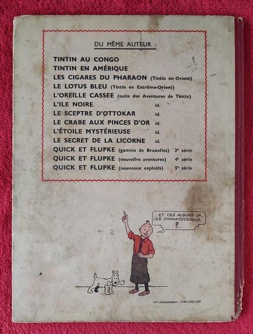 Tintin T6 - LOreille Cassée - A20 - N° autorisation, Boeken, Stripverhalen