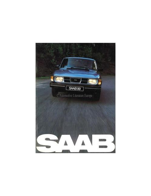 1982 SAAB 99 BROCHURE NEDERLANDS, Livres, Autos | Brochures & Magazines, Enlèvement ou Envoi