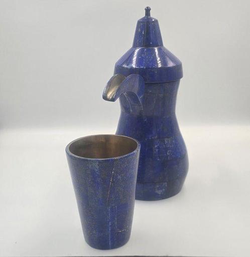 Canne et verre de lapis-lazuli Bleu royal à couper le, Verzamelen, Mineralen en Fossielen