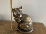 Figurine - Mooi bronzen beeld van poes kat - Bronze, Antiek en Kunst, Curiosa en Brocante