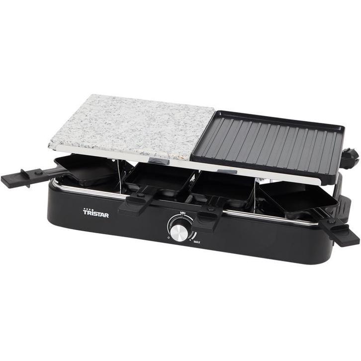 Tristar raclette- en gourmetset met steengrill - 1200 - 1400, Huis en Inrichting, Keuken | Potten en Pannen, Nieuw, Verzenden