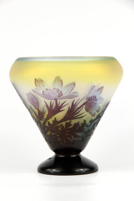 Emile Gallé, Établissements Gallé - Vase  - Verre, Antiek en Kunst, Antiek | Glaswerk en Kristal