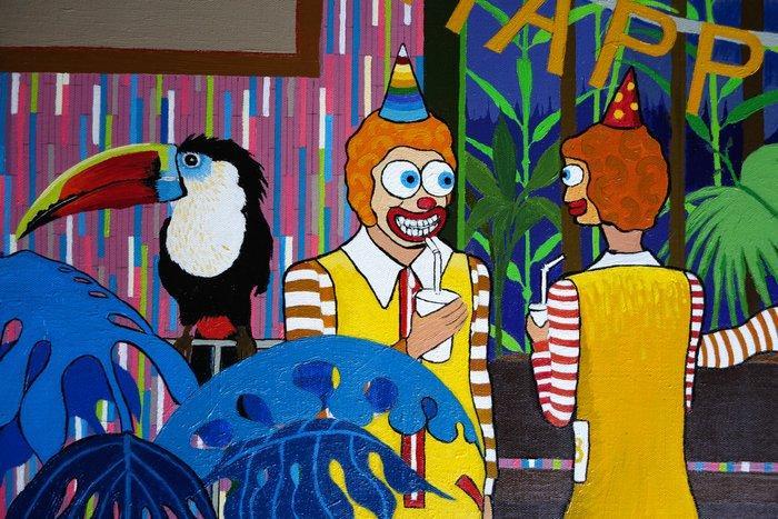 Ludovic Marcenaro - Mr Burgers day - XXL, Antiquités & Art, Art | Peinture | Moderne