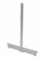 Staander/Stijl H141/H181+ 2x voet 57cm (Eindstuk om een rij