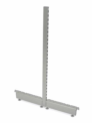 Staander/Stijl H141/H181+ 2x voet 57cm (Eindstuk om een rij