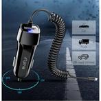 Micro-USB Autolader/Carcharger met 2.4A Fast Charging -, Nieuw, Verzenden