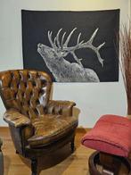 Arazzo in jacquard Il Bramito -105x140cm- Cervo country