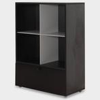 Bulo open kast, zwart, 142 x 100 cm, 1 laden + 4 vakken, Huis en Inrichting, Kasten | Roldeurkasten en Archiefkasten, Ophalen of Verzenden