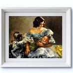 Antonio García Sanz (1912-1958) - Maternidad cordobesa, Antiek en Kunst, Kunst | Schilderijen | Klassiek
