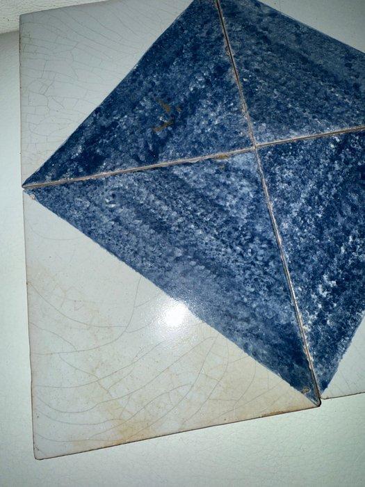 Tegel (4) - Geometrie - Delft, Plateelbakkerij - 1750-1800, Antiek en Kunst, Antiek | Glaswerk en Kristal