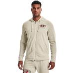 UA Rival Terry Athletic Dep FZ Hoodie-BRN - Maat MD, Bruin, Maat 48/50 (M), Nieuw