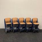 Complete set 20 stuks schoolstoelen Presikhaaf (gele stip),, Vijf, Zes of meer stoelen, Gebruikt, Hout