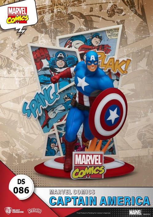 Marvel Comics D-Stage PVC Diorama Captain America 16 cm, Collections, Cinéma & Télévision, Enlèvement ou Envoi