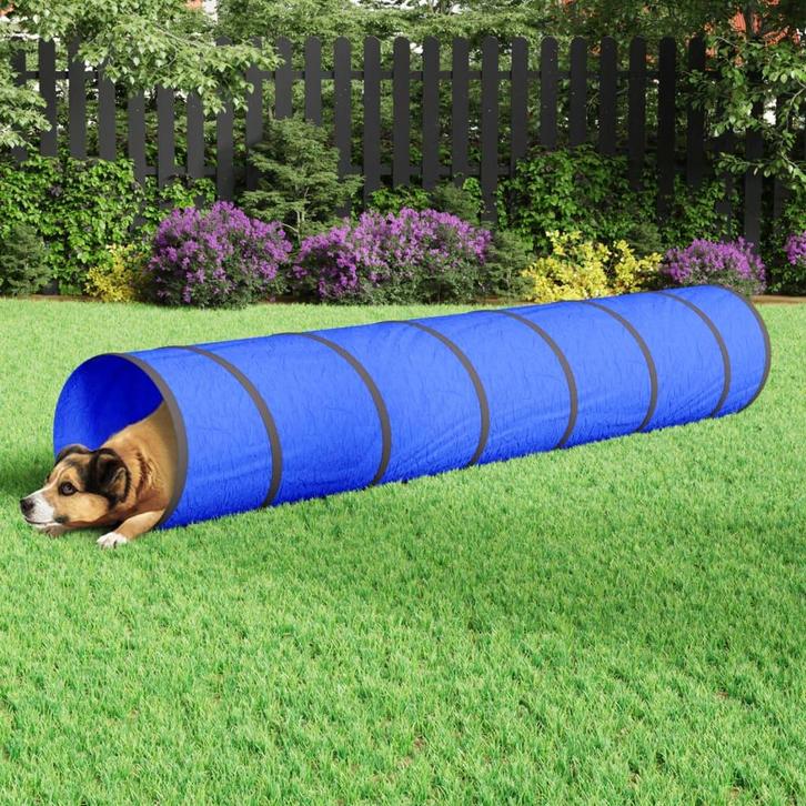 vidaXL Hondentunnel Ø 50x300 cm polyester blauw, Kinderen en Baby's, Speelgoed | Buiten | Speeltoestellen, Nieuw, Verzenden