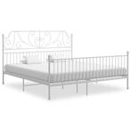 vidaXL Bedframe metaal wit 180x200 cm, Verzenden