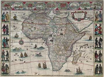 Afrique, Africa; W. Blaeu - Africae nova descriptio -