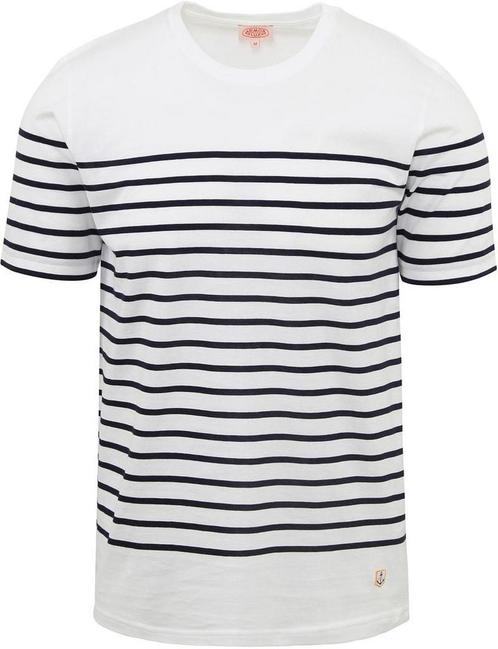 Armor-Lux Etel T-Shirt Strepen Wit maat Maat 48/50 (M) Heren, Kleding | Heren, T-shirts, Wit, Nieuw, Maat 48/50 (M), Verzenden