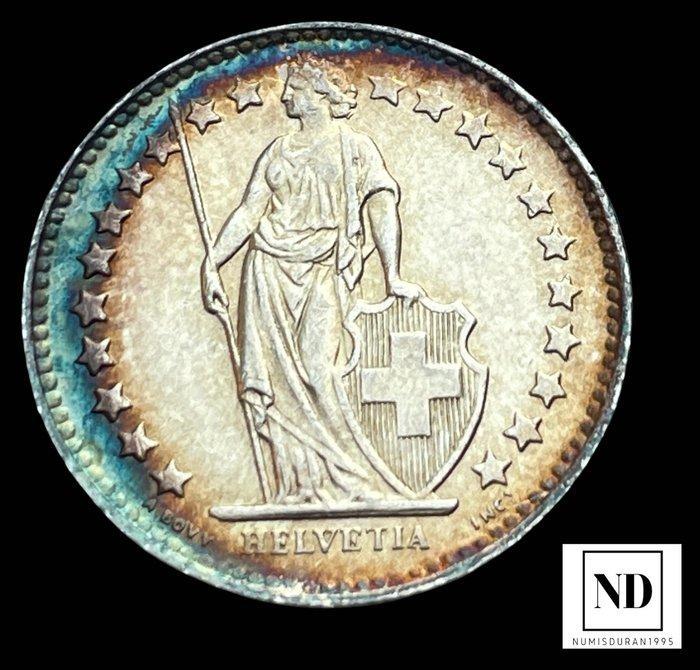Zwitserland. 1/2 Franc 1945 - berna (Zonder Minimumprijs), Postzegels en Munten, Munten | Europa | Niet-Euromunten