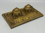 Rijk gedecoreerd bronzen inktstel - Inktpot - Brons, Antiek en Kunst