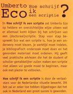 Hoe schrijf ik een scriptie 9789035114968, Verzenden, Umberto Eco
