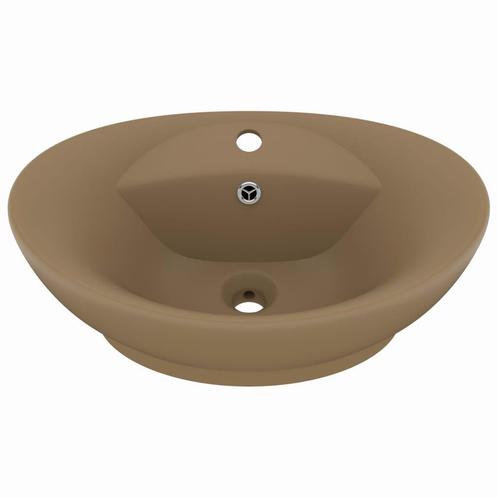 Wastafel 58,5cm Matcreme | OP = OP | Badkamer must-have -35%, Huis en Inrichting, Badkamer | Badkamermeubels, 25 tot 50 cm, Nieuw