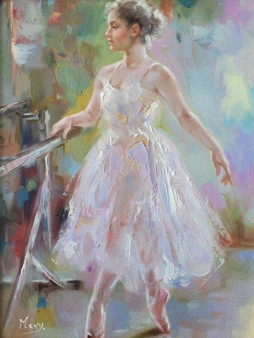 Mary Jan (XXI) - Après le spectacle - Se détendre, Antiek en Kunst, Kunst | Schilderijen | Klassiek