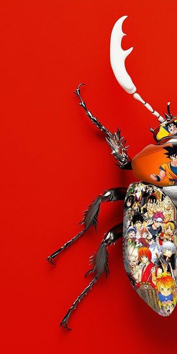 F2B - BeetleCan Manga 1I8, Antiek en Kunst, Kunst | Schilderijen | Modern