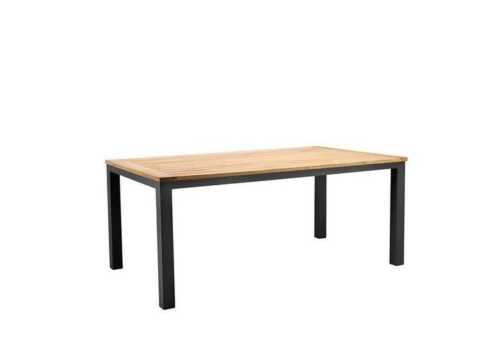 Suns Monte Vari tuintafel met teak blad 160 x 90 cm |, Tuin en Terras, Tuinsets en Loungesets