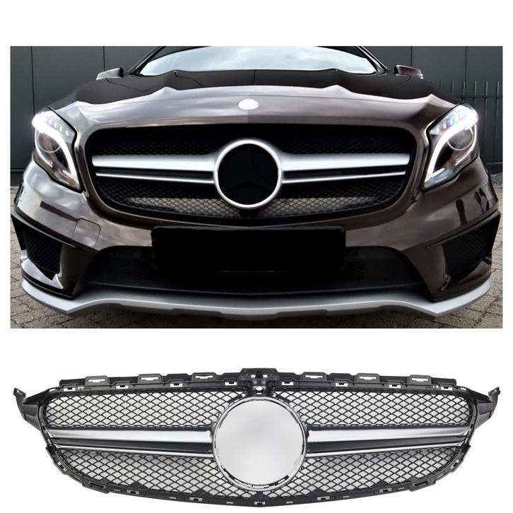 Sport Grille Zilver voor Mercedes X156 GLA-Klasse (pre-facel, Auto diversen, Auto-accessoires, Verzenden