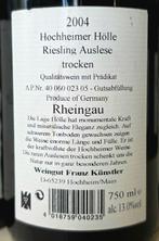 2004 Weingut Kunstler, Hochheimer Holle Riesling Trocken -, Verzamelen, Wijnen, Nieuw