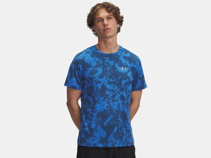 Under Armour Launch Printed Ss-Blu - Maat XXL, Kleding | Heren, T-shirts, Nieuw, Overige maten, Ophalen of Verzenden