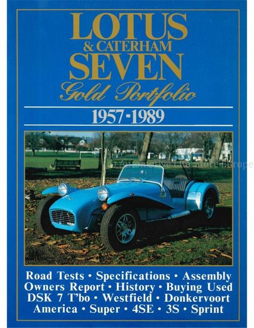 LOTUS & CATERHAM SEVEN, GOLD PORTFOLIO 1957-1989, Livres, Autos | Livres