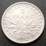 Frankrijk. IIIe République (1870-1940). 1 Franc 1914-C, Postzegels en Munten