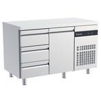 Koelwerkbank | 270L | 1 Deur (1/1 GN) + 3 Laden | 0°C/+10°C, Verzenden, Nieuw in verpakking