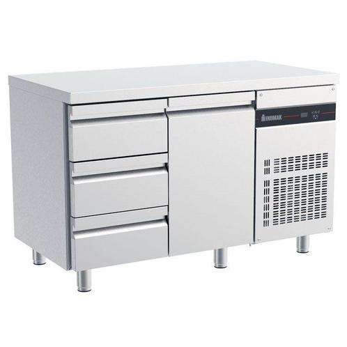 Koelwerkbank | 270L | 1 Deur (1/1 GN) + 3 Laden | 0°C/+10°C, Zakelijke goederen, Horeca | Keukenapparatuur, Nieuw in verpakking