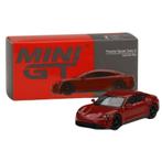 Mini GT Porsche Taycan Turbo S Carmine Red modelauto 1:.64