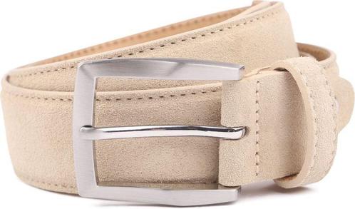 Suitable Riem Suède Leer Lichtbeige maat 105 Heren, Vêtements | Hommes, Ceintures, Envoi